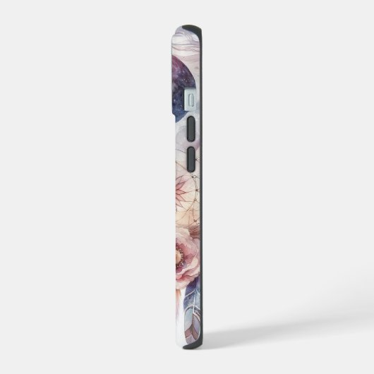 Blue and Pink Dream Catcher iPhone 15 Case (Linkerkant)