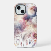 Blue and Pink Dream Catcher iPhone 15 Case (Achterkant)