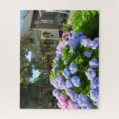 Blue and Pink Hydrangeas - Martha's Vineyard Jigsa Legpuzzel (Verticaal)