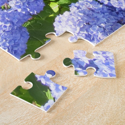 Blue and Pink Hydrangeas - Martha's Vineyard Jigsa Legpuzzel (Zijkant)
