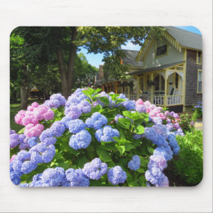 Blue and Pink Hydrangeas - Martha's wijngaard Muismat