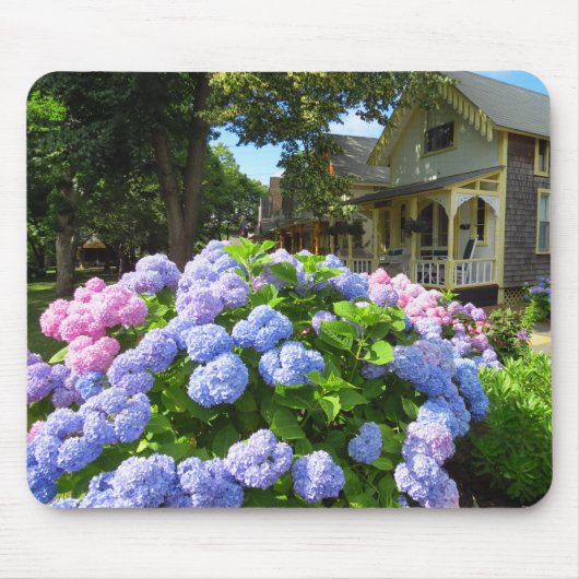 Blue and Pink Hydrangeas - Martha's wijngaard Muismat (Voorkant)