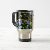 Blue and Pink Hydrangeas - Martha's wijngaard Reisbeker (Voorkant links)