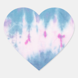 Blue and Pink Tie Dye Heart Stickers van Akasha Su