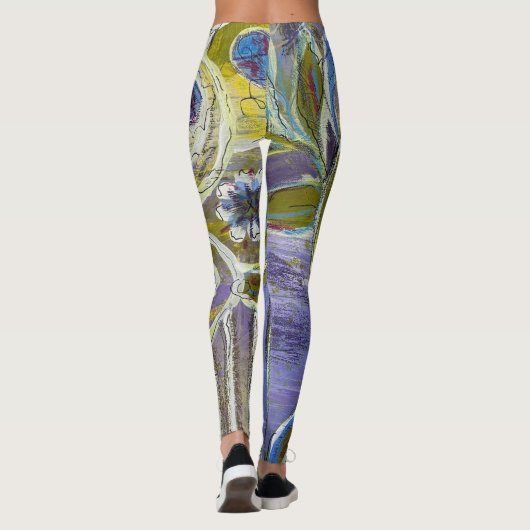 Blue and Purple by Lydia's Art Sangria Leggings (Achterkant)