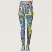 Blue and Purple by Lydia's Art Sangria Leggings (Voorkant)