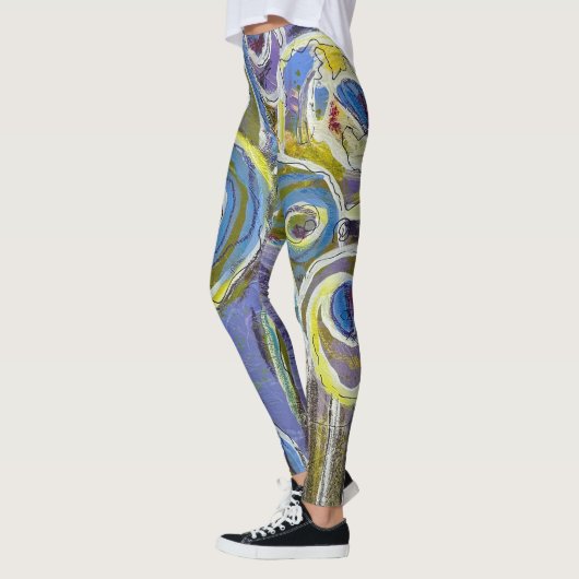 Blue and Purple by Lydia's Art Sangria Leggings (Links)