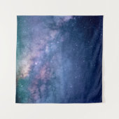 Blue and purple galaxy digital wandkleed (Voorkant (horizontaal))