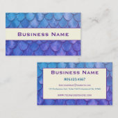 Blue and Purple Mermaid Scales Visitekaartje (Voorkant / Achterkant)