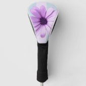 blue and purple striped daisy pattern golfheadcover (Voorkant)