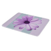 blue and purple striped daisy pattern snijplank (Hoek)