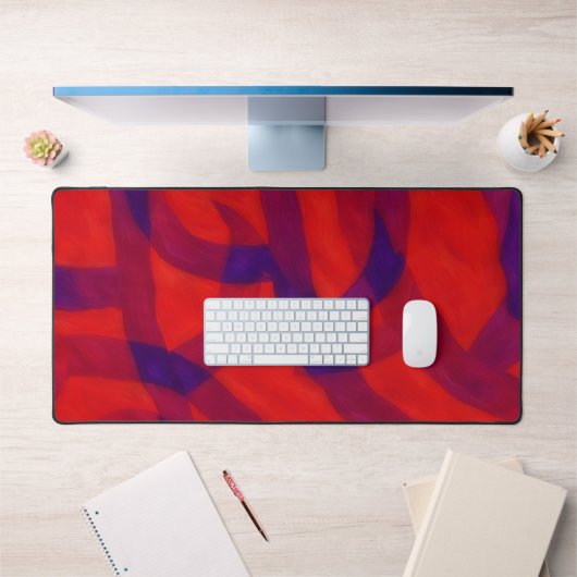 Blue and Red Desk Pad Art (Kantoor 1)