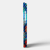 Blue and red plaid, dirty or stained fake Case-Mate iPhone case (Achterkant / Links)