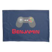 Blue and Red Video Game Controller Kussensloop (Voorkant)