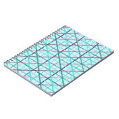 Blue and Roos Checkered Pattern Notitieboek (Linkerzijde)