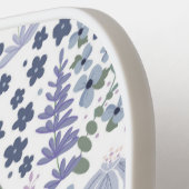 Blue and Sage Green Wildflower Pattern  Pickleball Paddle (Links Detail)