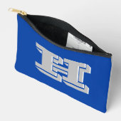 Blue and Silver College Block Font Initial Etui (Open)