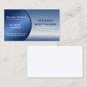 Blue and Steel Folded Technology Visitekaartje (Voorkant / Achterkant)