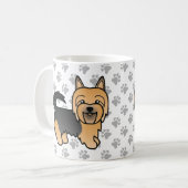 Blue and Tan Australian Terrier Cute Dog Koffiemok (Voorkant links)