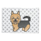 Blue and Tan Australian Terrier Cute Dog Kussensloop (Achterkant)