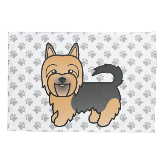 Blue and Tan Australian Terrier Cute Dog Kussensloop (Achterkant)