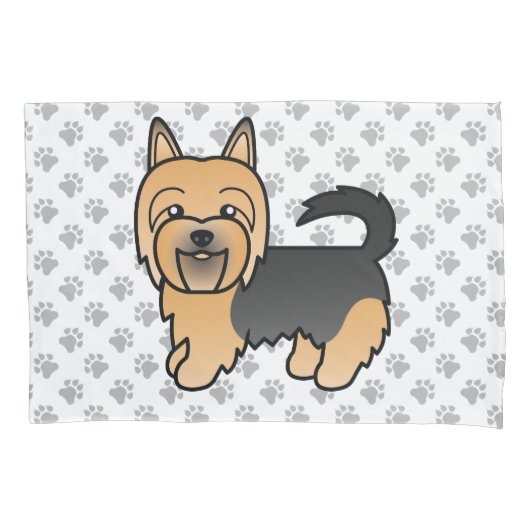 Blue and Tan Australian Terrier Cute Dog Kussensloop (Voorkant)