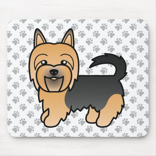 Blue and Tan Australian Terrier Cute Dog Muismat (Voorkant)