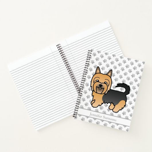 Blue and Tan Australian Terrier Cute Dog Notitieboek (Binnen)