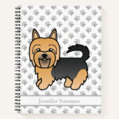 Blue and Tan Australian Terrier Cute Dog Notitieboek (Voorkant)