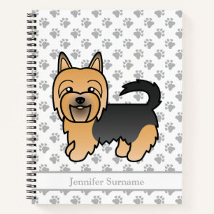 Blue and Tan Australian Terrier Cute Dog Notitieboek