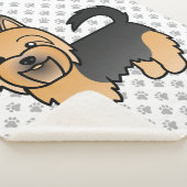 Blue and Tan Australian Terrier Cute Dog Sherpa Deken (3/4)