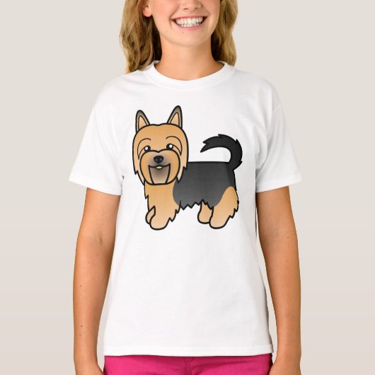 Blue and Tan Australian Terrier Cute Dog T-shirt (Voorkant)