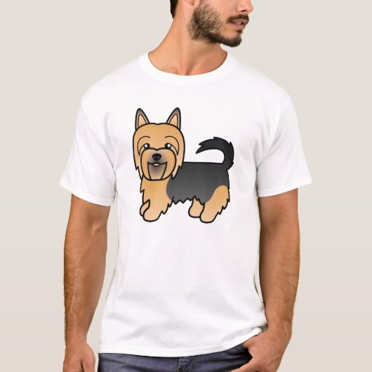 Blue and Tan Australian Terrier Cute Dog T-shirt (Voorkant)