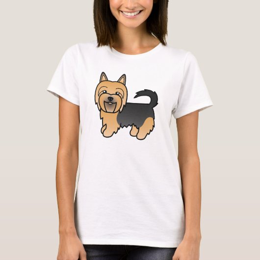 Blue and Tan Australian Terrier Cute Dog T-shirt (Voorkant)
