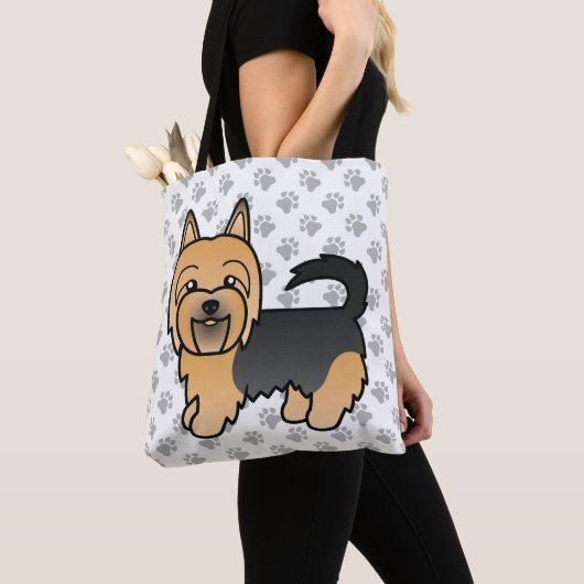 Blue and Tan Australian Terrier Cute Dog Tote Bag (Dichtbij)
