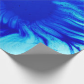 Blue and teal abstract painting cadeaupapier (Hoek)