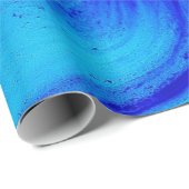 Blue and teal abstract painting cadeaupapier (Rol Hoek)
