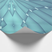 Blue and Turquoise Metallic Star Cadeaupapier (Hoek)