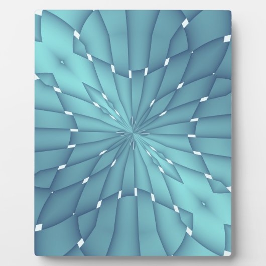 Blue and Turquoise Metallic Star Fotoplaat (Voorkant)