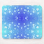 Blue and turquoise mouse pad with a bokeh pattern  muismat (Voorkant)