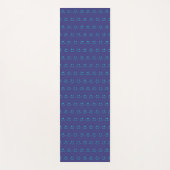 Blue and Turquoise Smile Pattern Yoga Mat (Voorkant)
