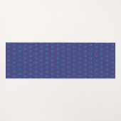 Blue and Turquoise Smile Pattern Yoga Mat (Voorkant (horizontaal))