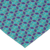 Blue and Turquoise Star van David Tessellation Tafelkleed (Gekanteld)