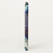 Blue and White Agaat Mineral Stones Cell Hoesje (Achterkant / rechts)