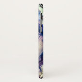 Blue and White Agaat Mineral Stones Cell Hoesje (Achterkant/links)