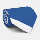 Blue and White Air Hawk Diagonal Striped Stropdas (Opgerold)