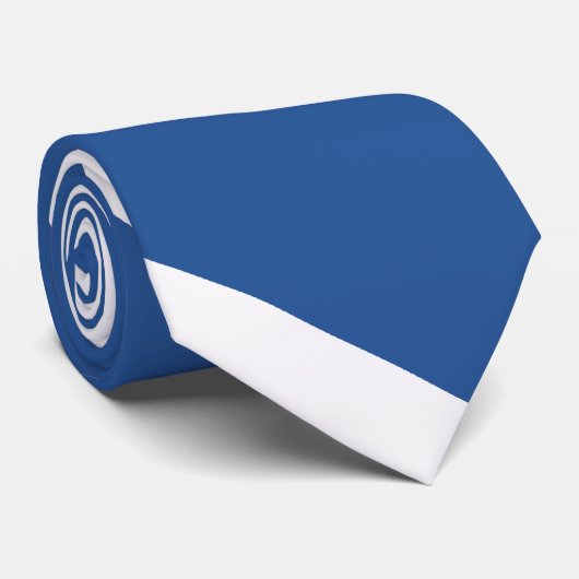 Blue and White Air Hawk Diagonal Striped Stropdas (Opgerold)