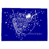 Blue and White Angel Gift Bag Groot Cadeauzakje (Achterkant)