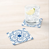 Blue and White Azulejos  Pattern Portugal Kartonnen Onderzetters (Insitu)
