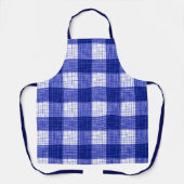 Blue and White Bold Checkered Plaid Design  Schort (Voorkant)